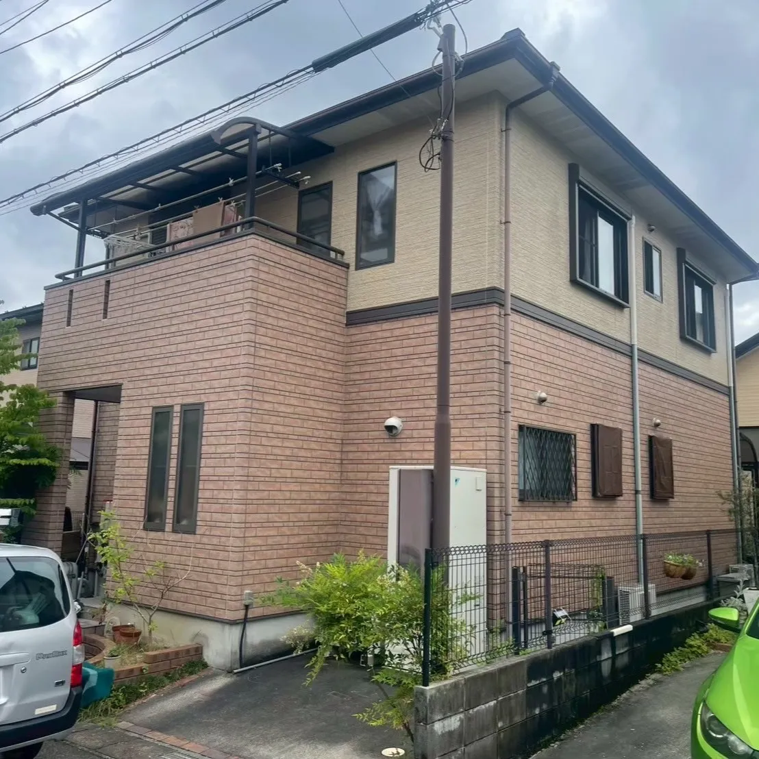 大津市で外壁塗装工事をさせていただきました。