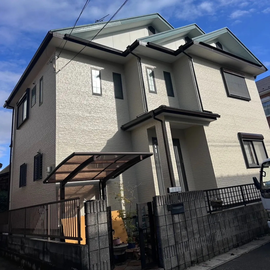 外壁塗装工事が無事に完了しました。