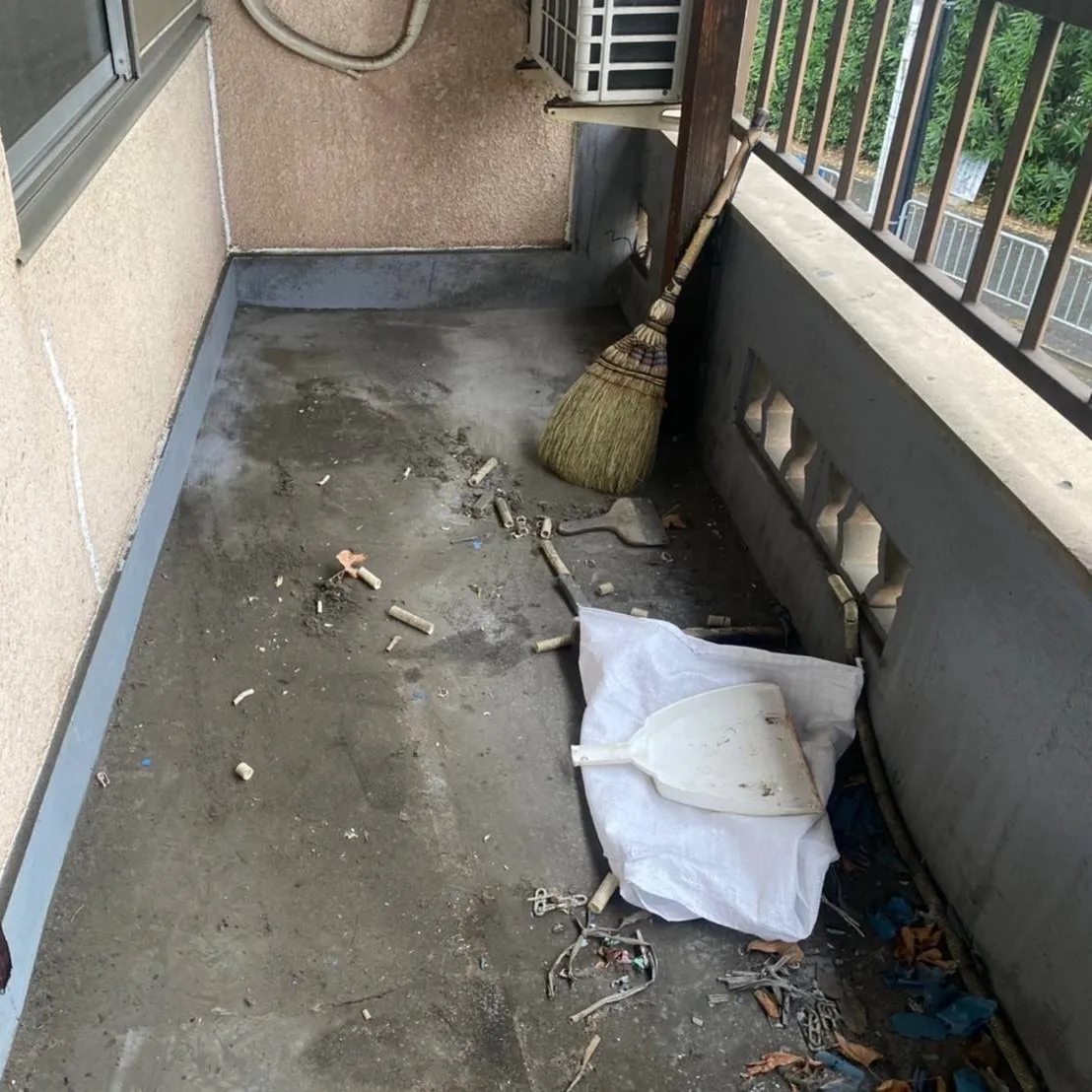 ベランダ防水工事を担当させていただきました。