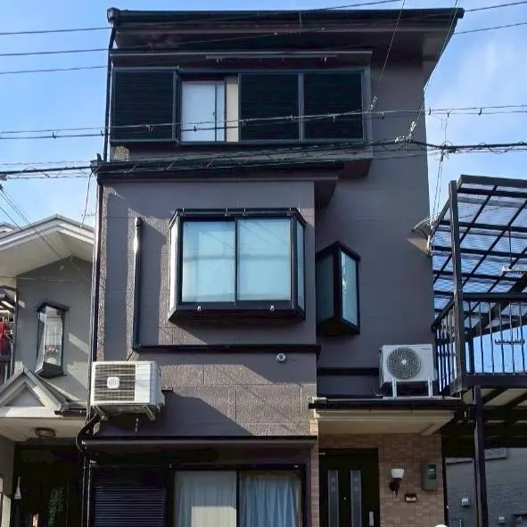 外壁塗装工事が無事完了しました。