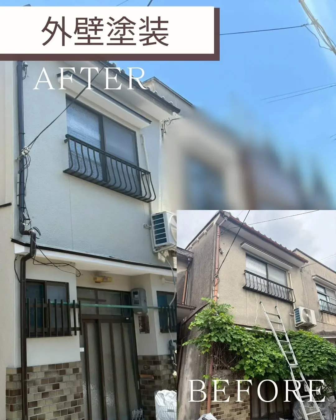 このたび、私たちは玄関先にブドウの木があったお宅で、外壁塗装...