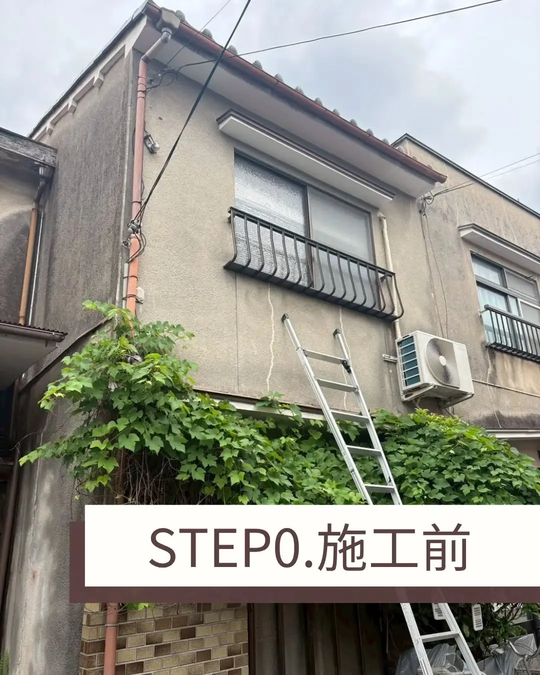 このたび、私たちは玄関先にブドウの木があったお宅で、外壁塗装...